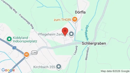 Apartments for rent i Kirchbach-Zerlach - kort over placeringen