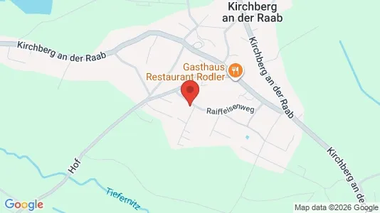 Apartments for rent i Kirchberg an der Raab - kort over placeringen