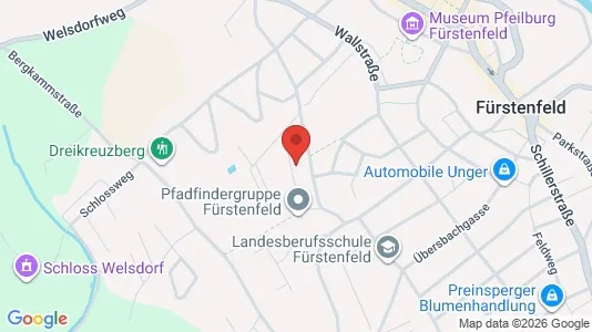 Apartments for rent i Fürstenfeld - kort over placeringen