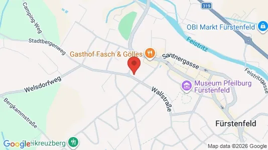 Apartments for rent i Fürstenfeld - kort over placeringen