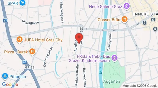 Apartments for rent i Graz - kort over placeringen