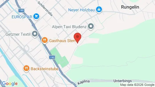 Apartments for rent i Bludenz - kort over placeringen