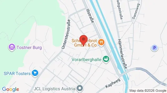 Apartments for rent i Feldkirch - kort over placeringen