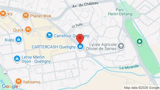 Apartments for rent i Dijon - kort over placeringen