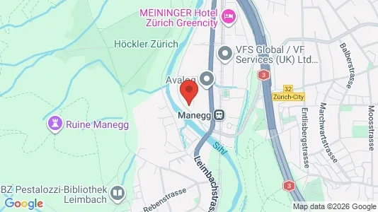 Apartments for rent i Zürich District 2 - kort over placeringen