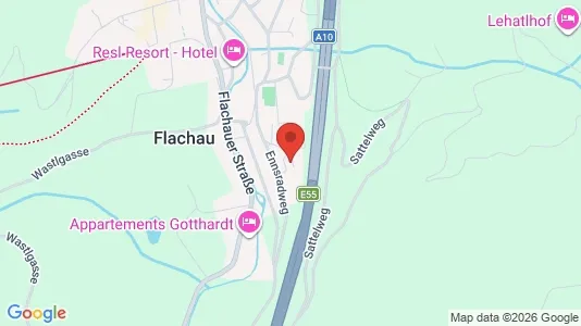 Apartments for rent i Flachau - kort over placeringen