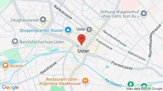 Rooms for rent i Uster - kort over placeringen
