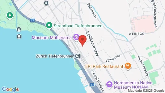 Apartments for rent i Zürich Distrikt 8 - kort over placeringen