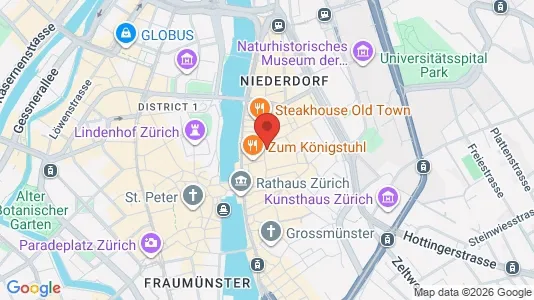 Apartments for rent i Zürich District 1 - Altstadt - kort over placeringen