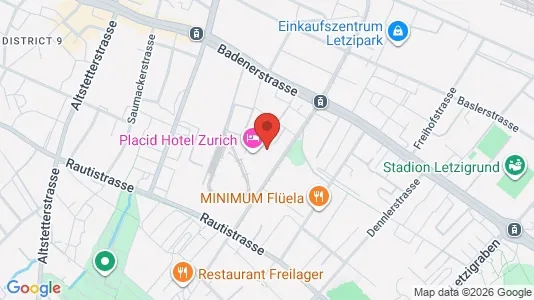 Apartments for rent i Zürich Distrikt 9 - kort over placeringen