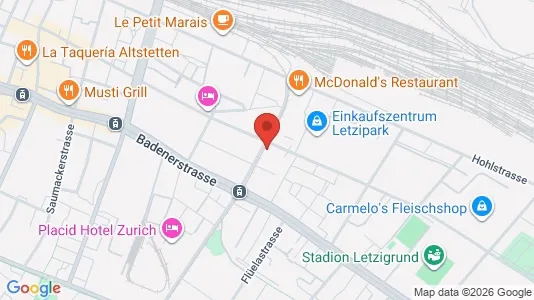 Apartments for rent i Zürich Distrikt 9 - kort over placeringen
