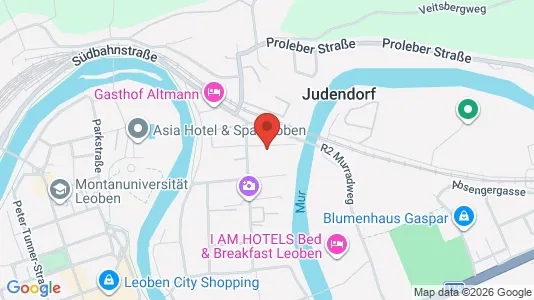 Apartments for rent i Leoben - kort over placeringen