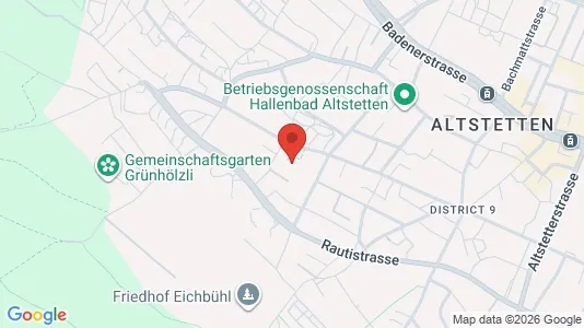 Apartments for rent i Zürich Distrikt 9 - kort over placeringen