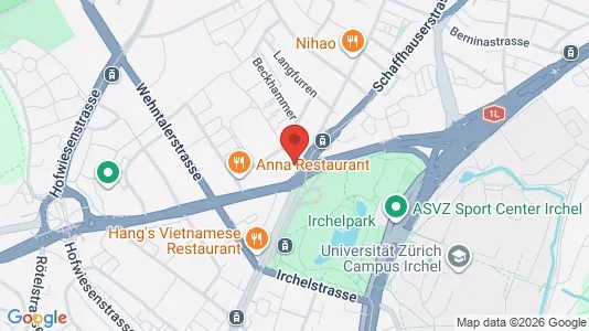 Apartments for rent i Zürich Distrikt 6 - kort over placeringen