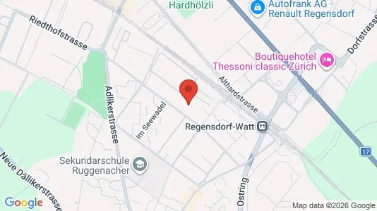 Apartments for rent i Dielsdorf - kort over placeringen