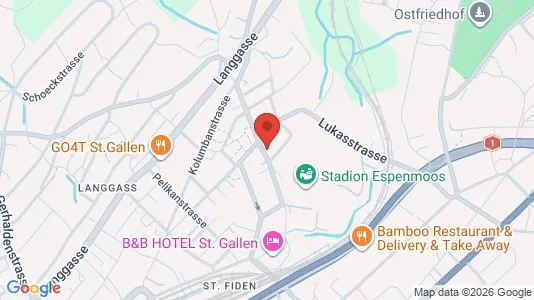 Rooms for rent i Sankt Gallen - kort over placeringen