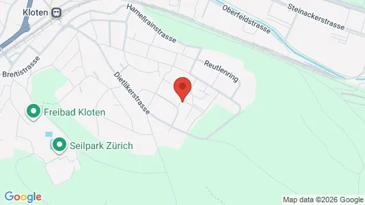 Apartments for rent i Bülach - kort over placeringen
