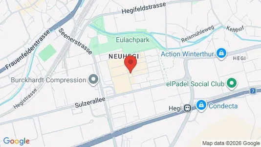 Apartments for rent i Winterthur - kort over placeringen