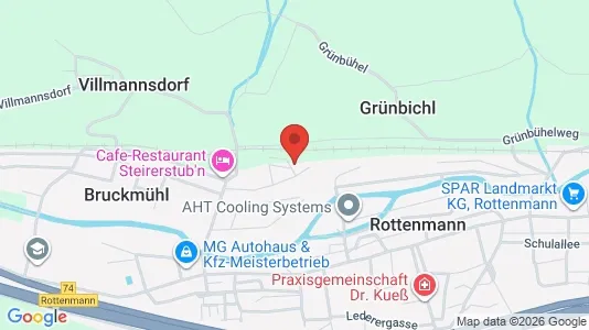Apartments for rent i Rottenmann - kort over placeringen