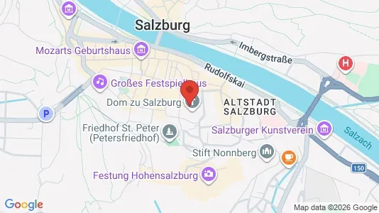 Apartments for rent i Salzburg - kort over placeringen
