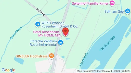 Apartments for rent i Rosenheim - kort over placeringen