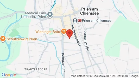 Apartments for rent i Rosenheim - kort over placeringen