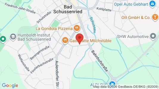Apartments for rent i Biberach - kort over placeringen