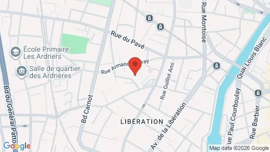 Apartments for rent i Le Mans - kort over placeringen
