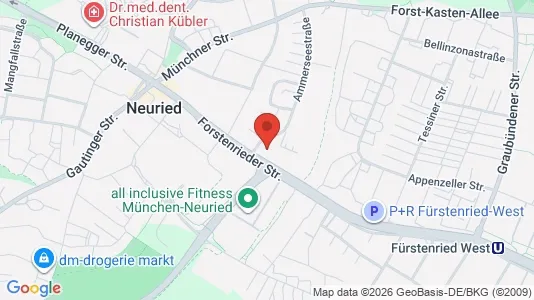 Rooms for rent i Neuried - kort over placeringen
