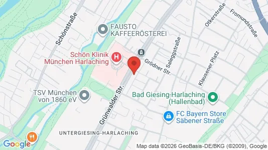 Apartments for rent i Munich Untergiesing-Harlaching - kort over placeringen