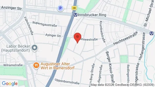 Apartments for rent i Munich Ramersdorf-Perlach - kort over placeringen