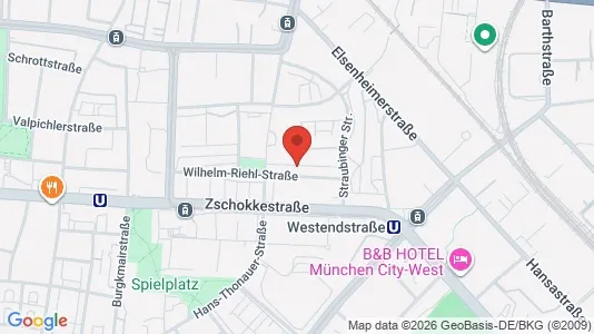 Rooms for rent i Munich Laim - kort over placeringen