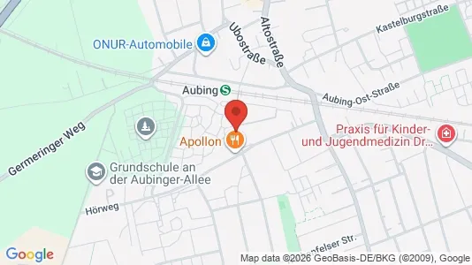 Apartments for rent i Munich Aubing-Lochhausen-Langwied - kort over placeringen