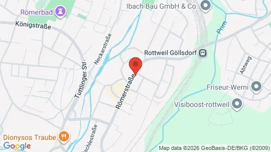 Apartments for rent i Rottweil - kort over placeringen