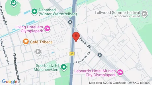 Apartments for rent i Munich Neuhausen-Nymphenburg - kort over placeringen