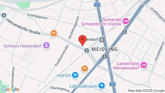 Apartments for rent i Wien Meidling - kort over placeringen