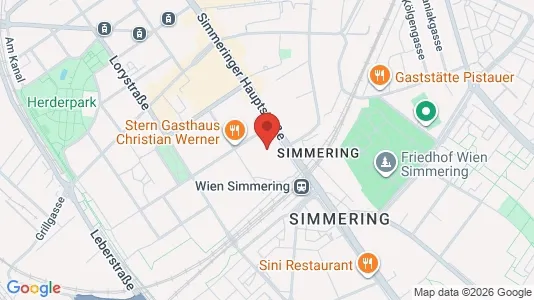 Apartments for rent i Wien Simmering - kort over placeringen