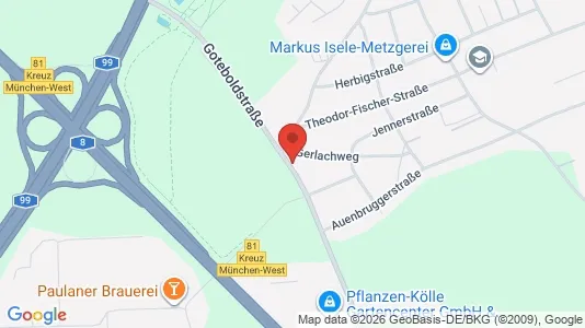 Apartments for rent i Munich Allach-Untermenzing - kort over placeringen
