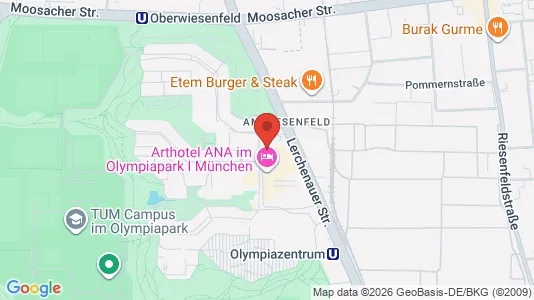 Rooms for rent i Munich Milbertshofen-Am Hart - kort over placeringen