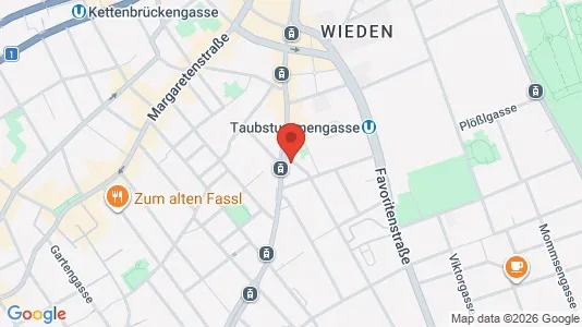 Apartments for rent i Vienna Margareten - kort over placeringen