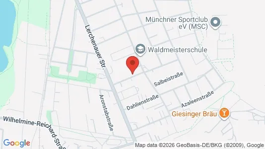 Apartments for rent i Munich Feldmoching-Hasenbergl - kort over placeringen