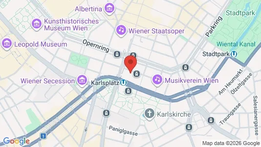 Apartments for rent i Vienna Innere Stadt - kort over placeringen
