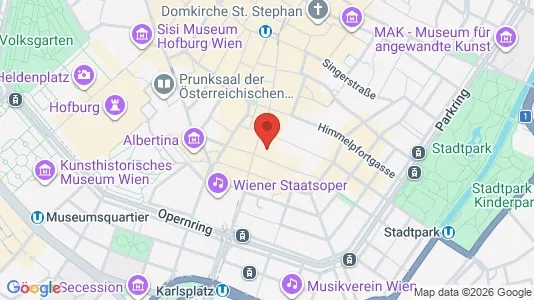 Rooms for rent i Vienna Innere Stadt - kort over placeringen