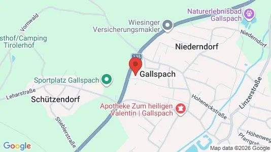 Apartments for rent i Gallspach - kort over placeringen