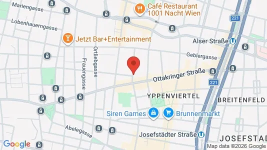 Apartments for rent i Vienna Hernals - kort over placeringen