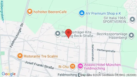Apartments for rent i Munich Feldmoching-Hasenbergl - kort over placeringen