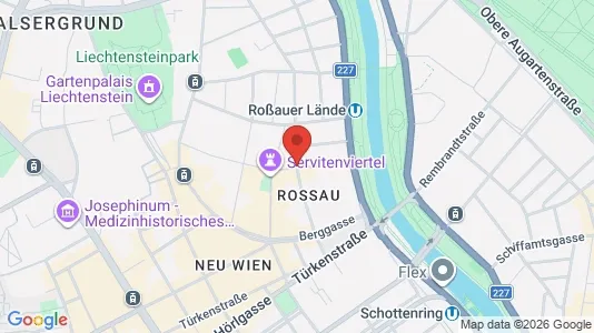Apartments for rent i Vienna Alsergrund - kort over placeringen