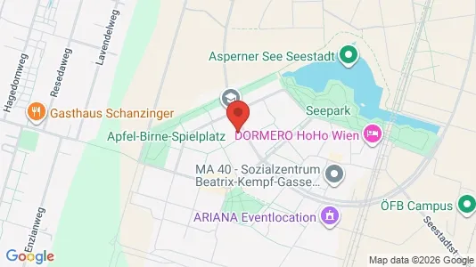 Apartments for rent i Vienna Donaustadt - kort over placeringen