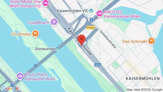 Apartments for rent i Vienna Donaustadt - kort over placeringen