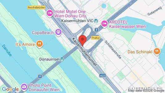 Apartments for rent i Vienna Donaustadt - kort over placeringen
